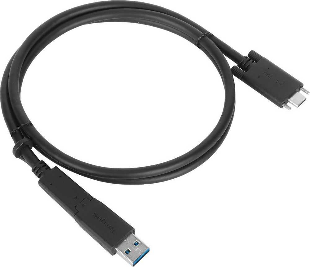 Kabelis USB Targus USB-C - USB-C 1 m Juodas (ACC1133GLX)
