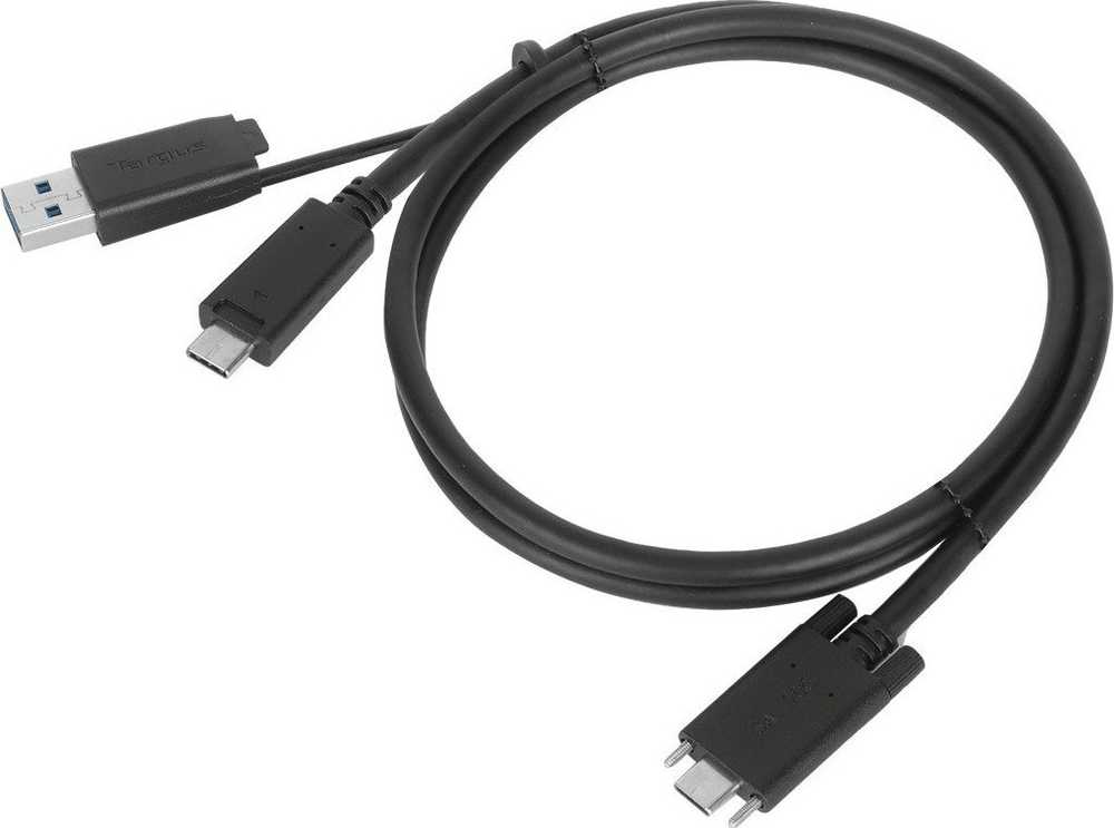 Kabelis USB Targus USB-C - USB-C 1 m Juodas (ACC1133GLX)