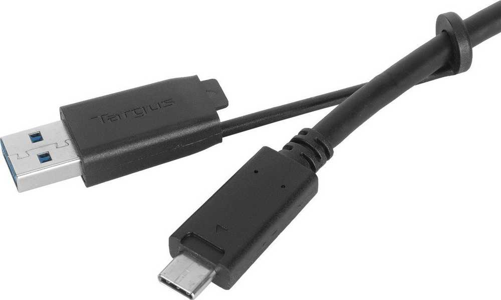 Kabelis USB Targus USB-C - USB-C 1 m Juodas (ACC1133GLX)