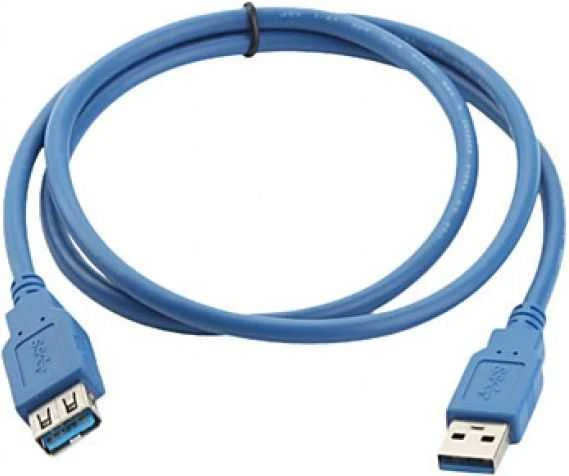 Kabelis USB Techly USB-A - USB-A 3 m Mėlyna (ICOC-U3-AA-30-EX)