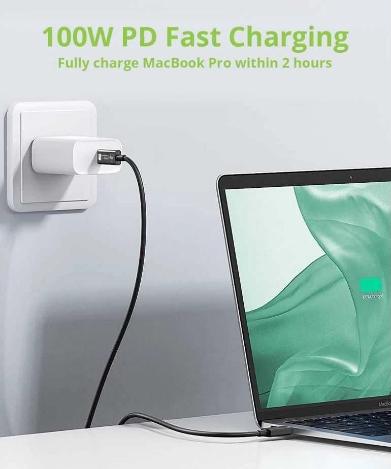 TECHLY USB 4 Gen 3 Type-C laidas M/M E-Mark 8K 40Gbps 100W PD 0,8m