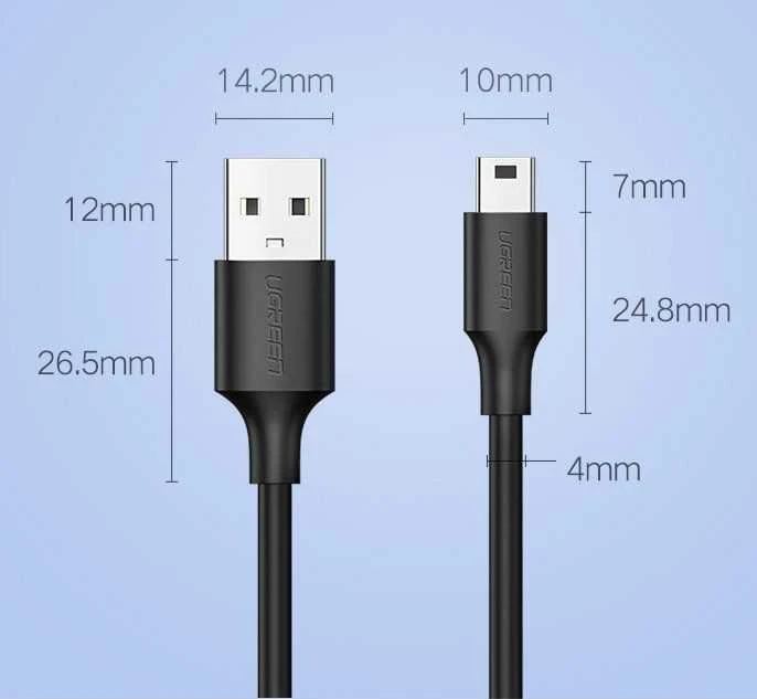 UGREEN US132 USB - Mini USB laidas 1.5m