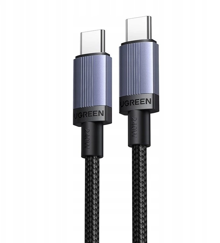 Ugreen USB-C iki USB-C PD Laidas 240W 1m - Juodas