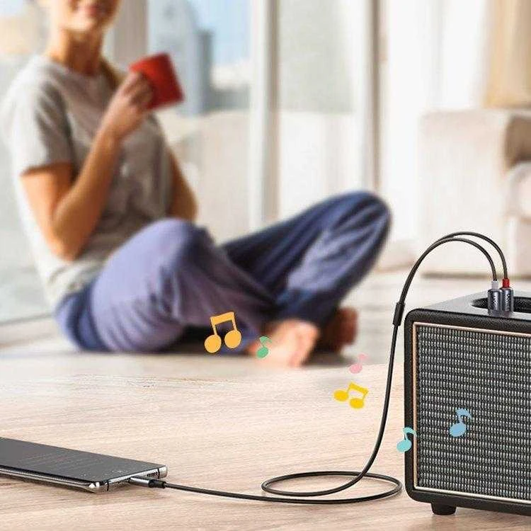 Ugreen audio kabelis USB Type C (male) - 2RCA (male) 1.5m pilkos spalvos (20193 CM451)