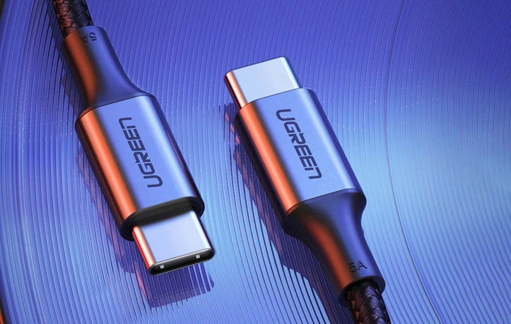 USB C į USB C laidas UGREEN US316, 100W, 3m - juodas