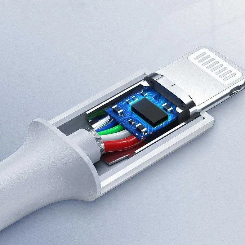 USB-C prie Lightning kabelis UGREEN US171, 3A, 0,25 m (baltas)