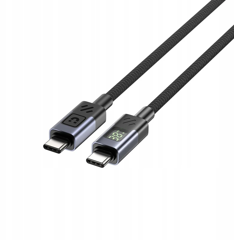 Unitek USB-C PD 60W 480Mbps kabelis su ekranu 1m su pinta pyne