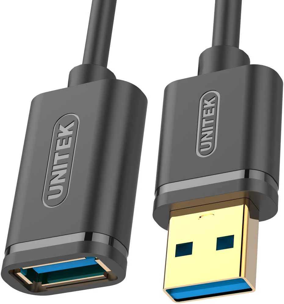 UNITEK Y-C458GBK Unitek USB plėtinio keitiklis USB3.0 AM-AF, 1,5m Y-C458GBK