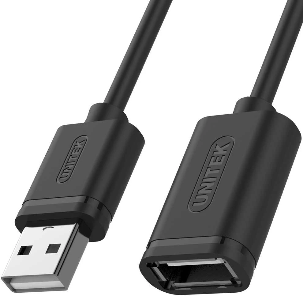 UNITEK Y-C418GBK Unitek USB plėtinio keitiklis USB2.0 AM-AF, 5m Y-C418GBK