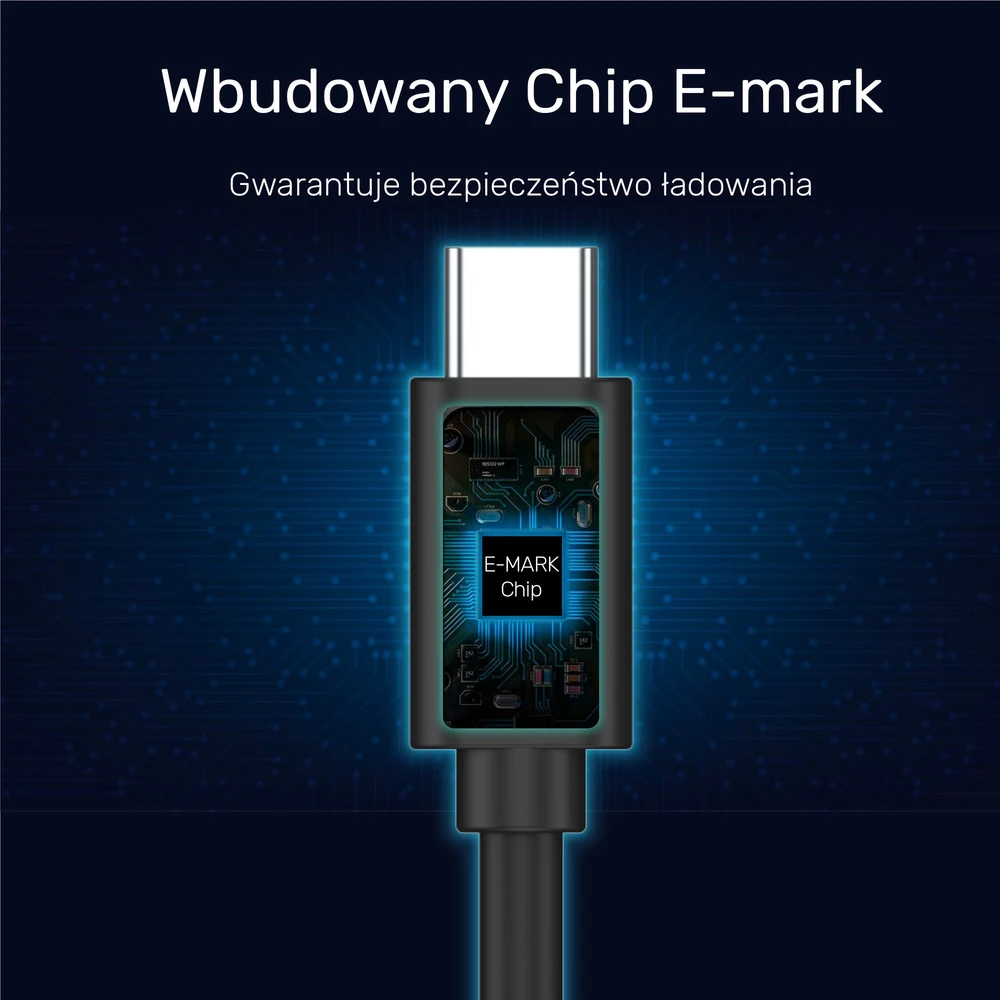 UNITEK C14086BK-1,5 m pratęsimo kabelis USB-C 4K 60HZ PD 20V/5A 1,5m