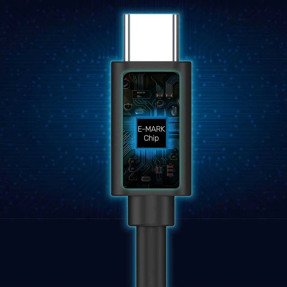 UNITEK C14086BK-1,5 m pratęsimo kabelis USB-C 4K 60HZ PD 20V/5A 1,5m