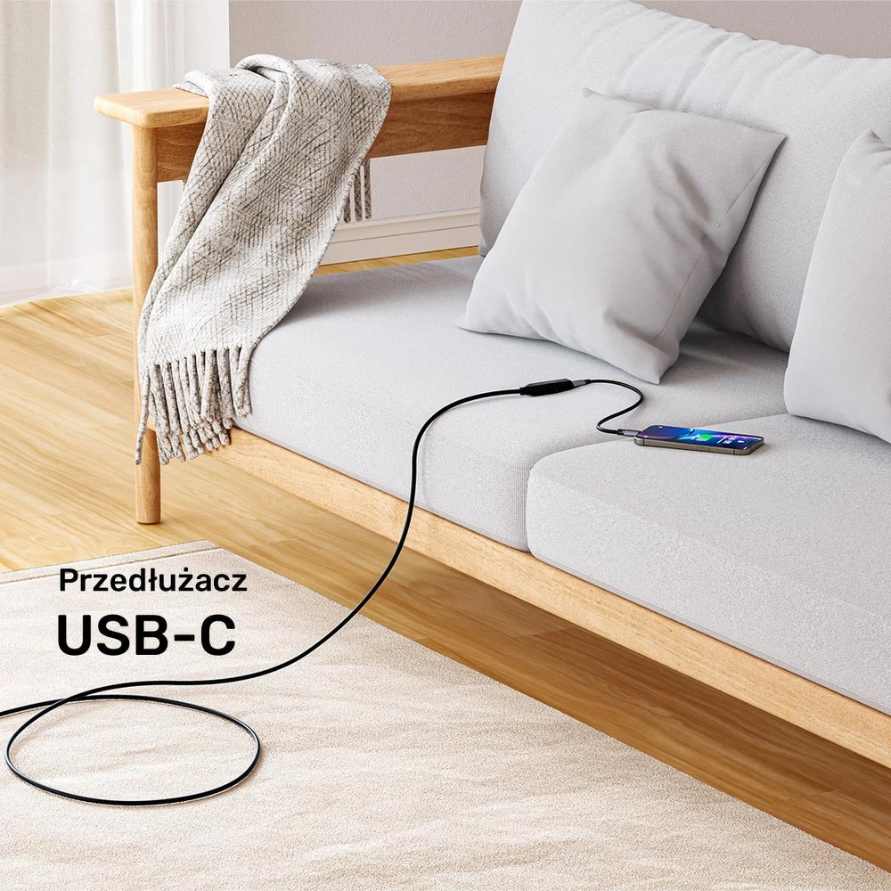 Laidas - UNITEK U1335ABK01 USB-C - 2x USB-C, 5 m