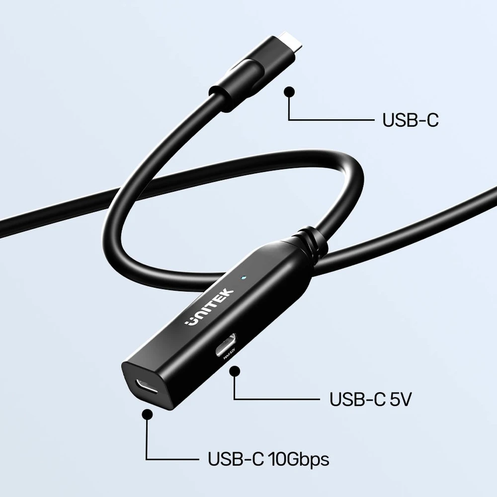 Laidas - UNITEK U1335ABK01 USB-C - 2x USB-C, 5 m