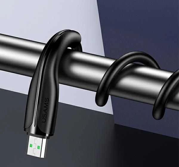 USAMS CABLE U38 MICROUSB 4A GREITAS ĮKROVIMAS OPPO 1M Baltas