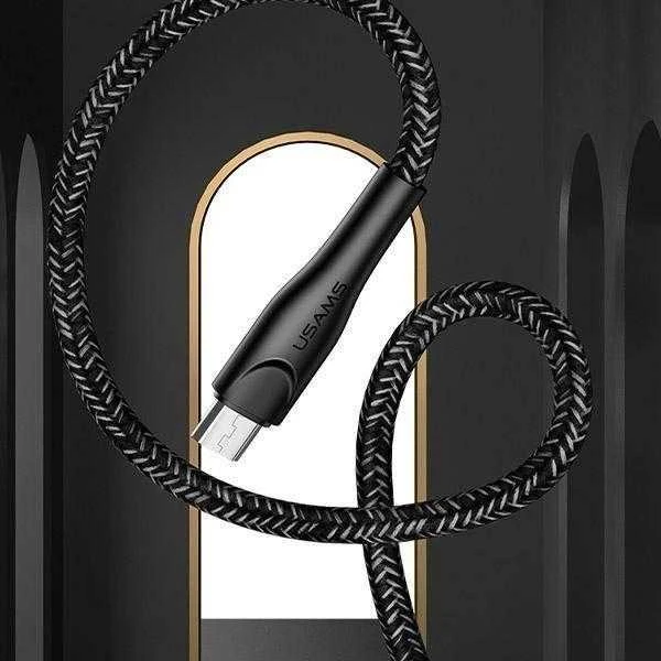 USAMS pintas kabelis U41 microUSB 3m 2A raudonas SJ399USB02 (US-SJ399) greito įkrovimo