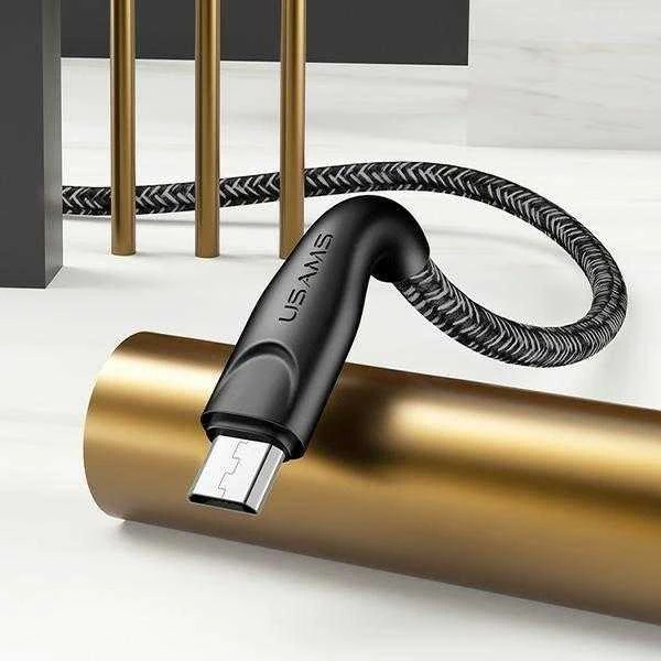USAMS pintas kabelis U41 microUSB 2m 2A raudonas SJ396USB02 (US-SJ396) greito įkrovimo