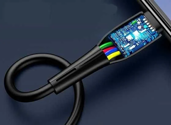 USAMS Kabelis U38 USB-C 5A Fast Charge for OPPO/HUAWEI 1m juodos spalvos SJ376USB01 (US-SJ376)
