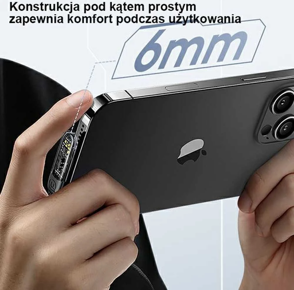 USAMS kampinis USB-C kabelis su „Lightning PD 20W“ greito įkrovimo „Iceflake“ serijos 1,2 m baltas SJ583USB02