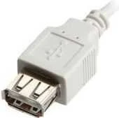 VALUE USB 2.0 kabelis, A - A, V/F 3 m, 3 m, USB A, USB A, Kištukas/Lietuvis, 0,48 Gbit/s, Baltas
