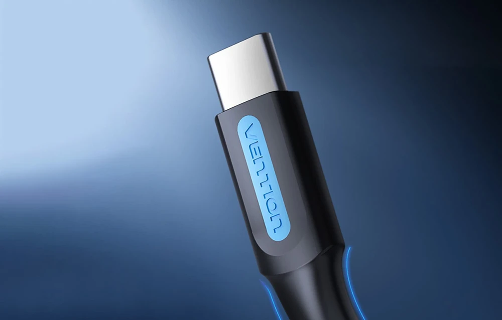 Įkrovimo laidas nuo USB 2.0 iki USB-C Vention COKBF 1m (juodas)