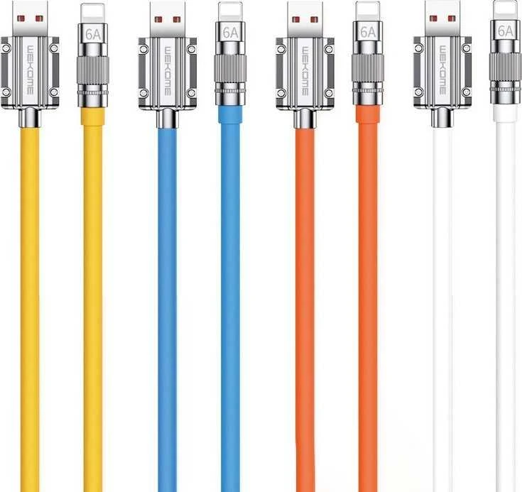 WEKOME WDC-186 Wingle Series - USB-A į Lightning greito įkrovimo jungimo kabelis 1 m Oranžinis