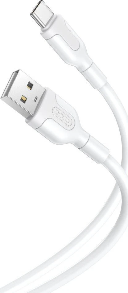 USB laidas į USB-C XO NB212 2.1A 1m (baltas)