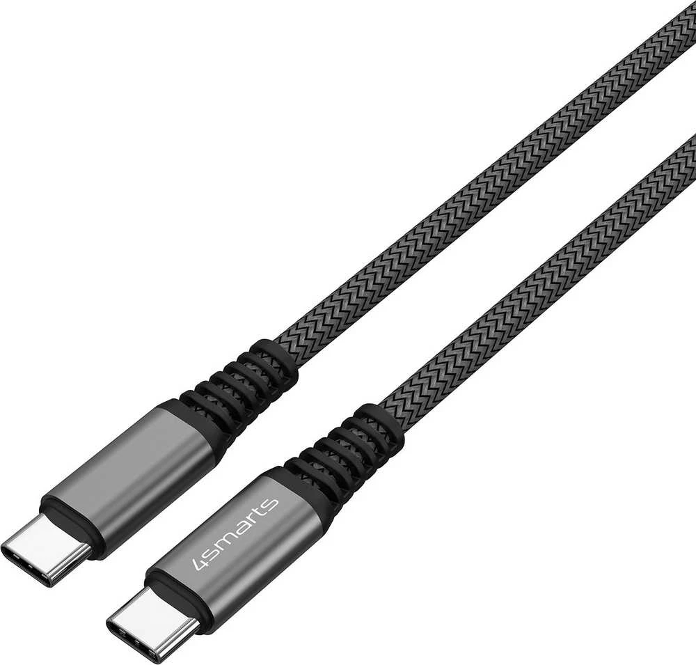 4smarts USB-C į USB-C laidas PremiumCord 100W 3m juodas