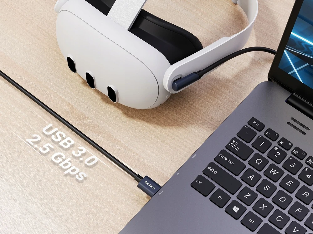 Kabelis 5 m Perdavimas Įkrovimas USB-C į Oculus Meta Quest 2 3 3s Pro Pico 4 / M32c1 / 5 m