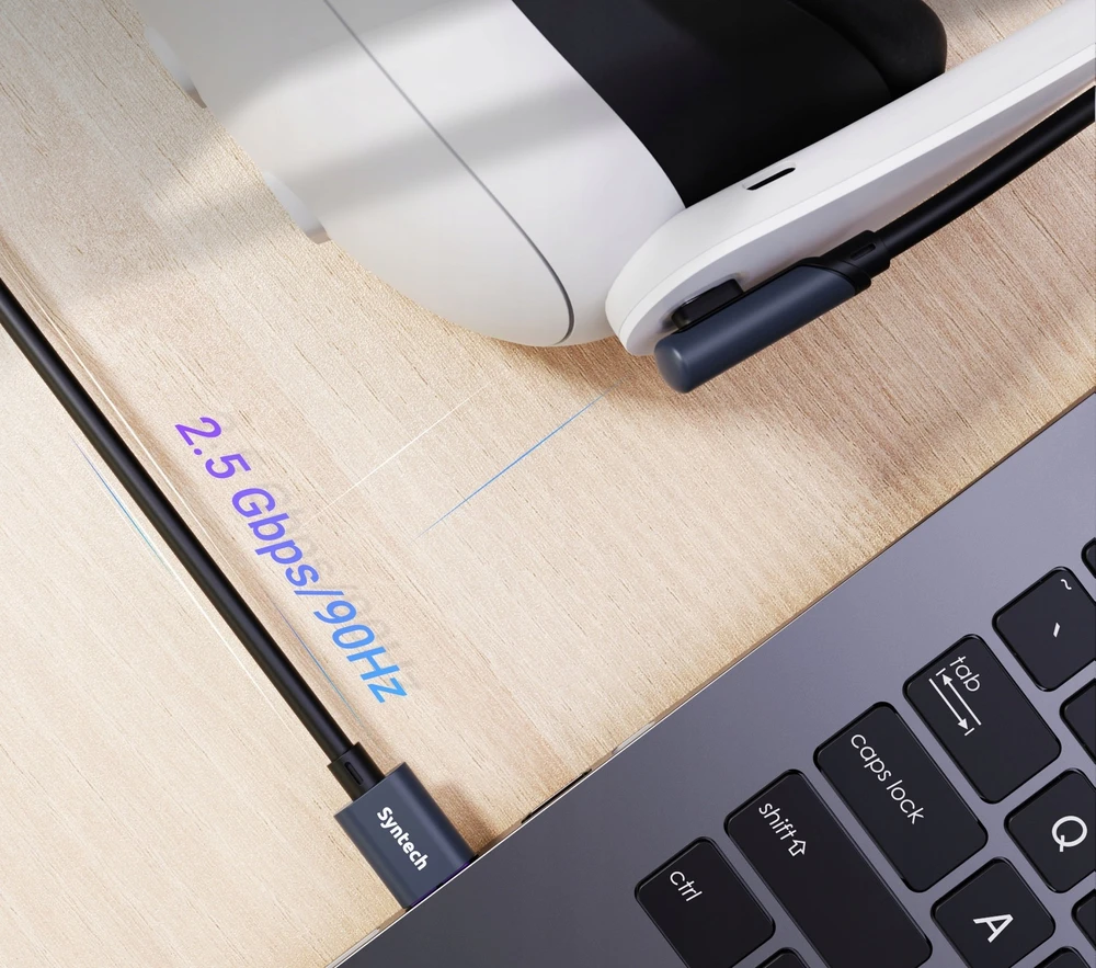 Kabelis 5 m Perdavimas Įkrovimas USB-C į Oculus Meta Quest 2 3 3s Pro Pico 4 / M32c1 / 5 m