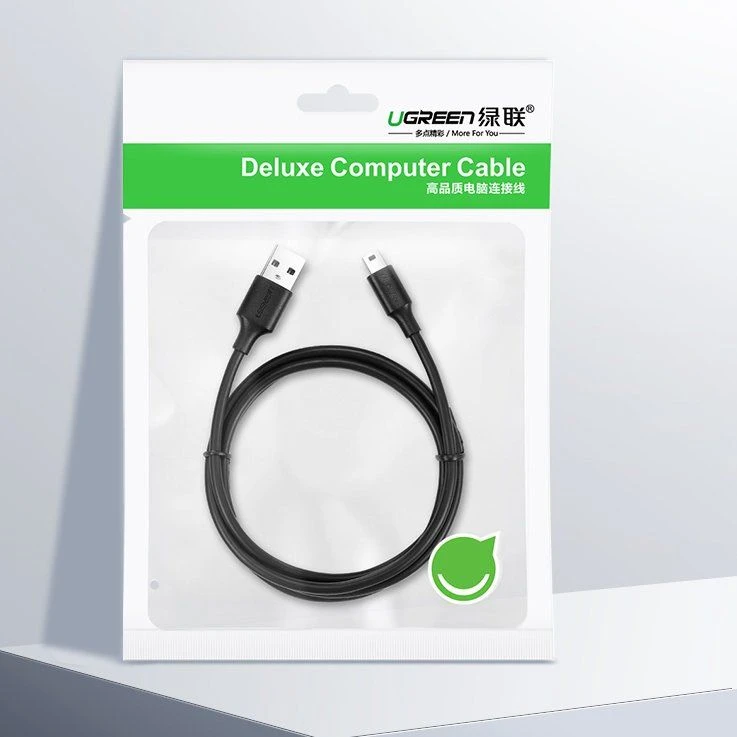 UGREEN Kabelis USB į mini USB 1m - Juodas