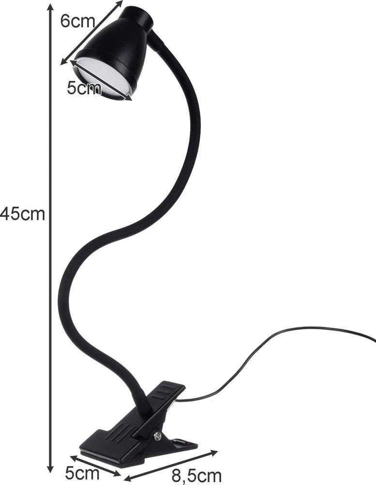 USB Stalinis šviestuvas su laikikliu - juodas Izoxis
