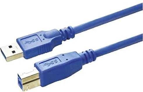 USB MediaRange USB-A – USB-B kabelis 5 m mėlynas (MRCS150)