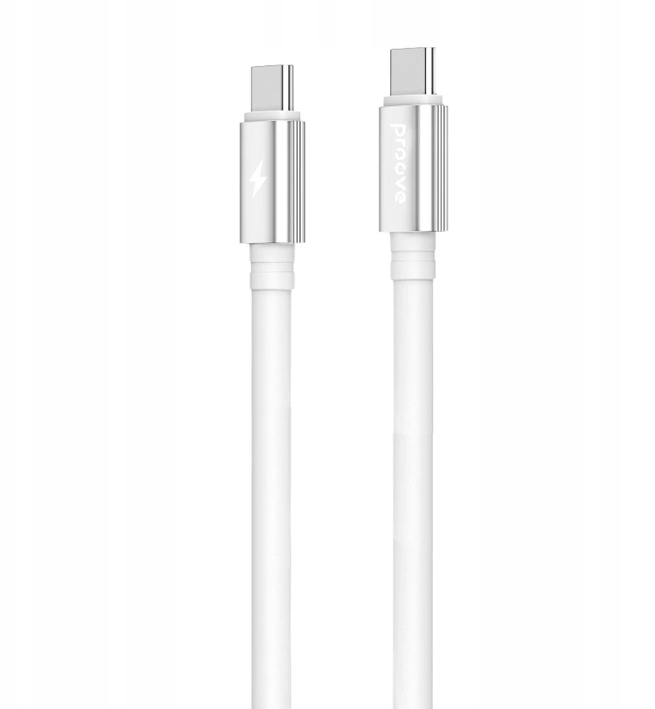 USB kabelis PROOVE Magneto Type-C į Type-C 60 W 1 m Baltas
