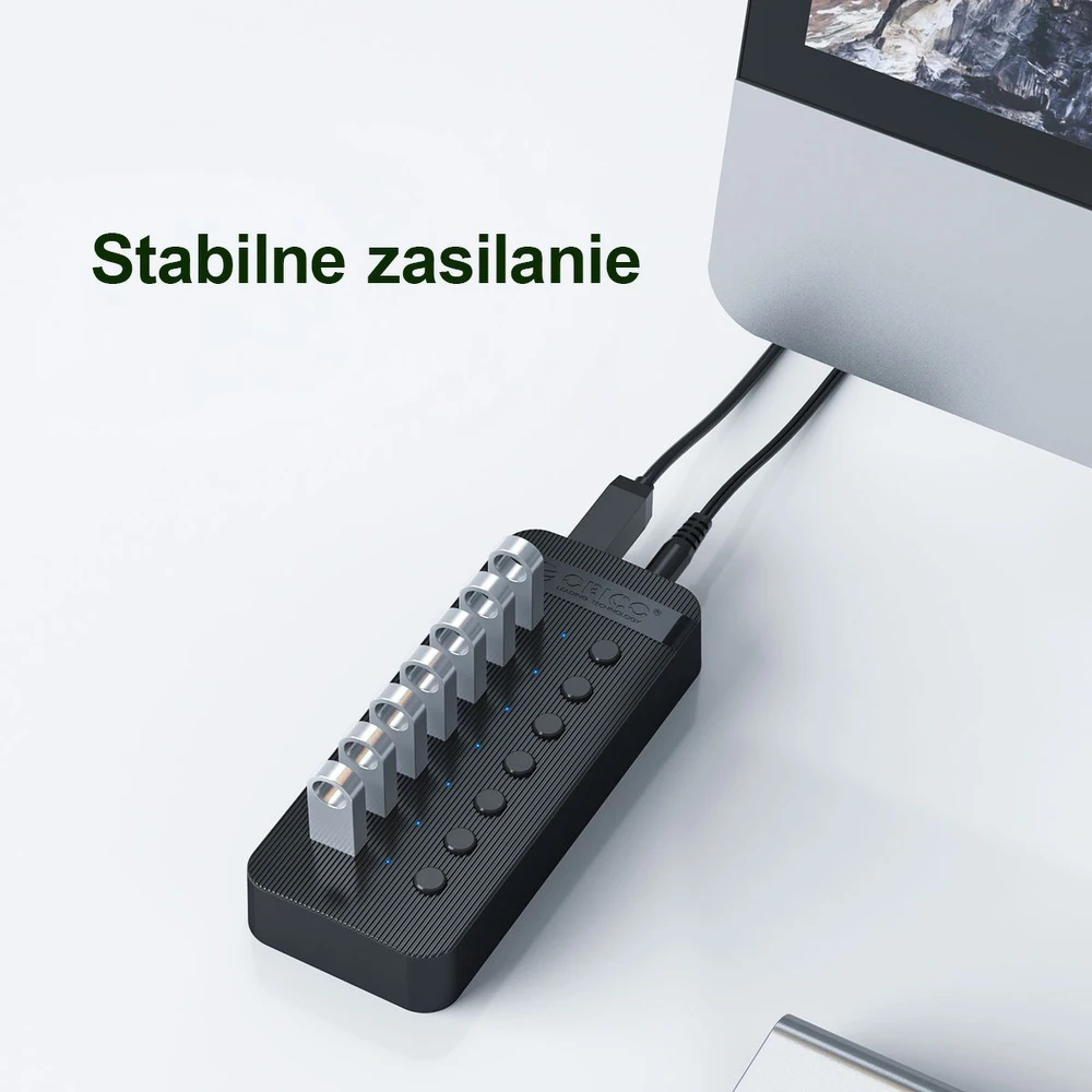 Orico 16x USB-A 3.2 Gen1 USB šakotuvas (CT2U3-16AB-EU-BK-BP)