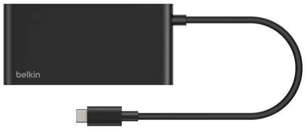 HUB USB Belkin Hub USB-C, 2 x USB-A, 2 x USB-C PD 100W, HDMI 2.0 4K, 5Gbps, juoda
