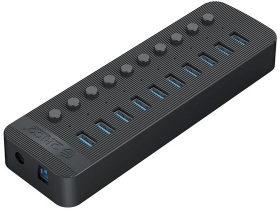 „Orico CT2U3-10AB“ USB šakotuvas su 10 USB-A 3.2 Gen1 prievadų (CT2U3-10AB-EU-BK-BP)