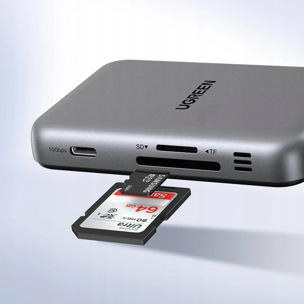 Jungčių stotelė 7in1 USB-C į USB-A, HDMI, Micro SD/SD Magsafe suderinamas laikiklis CM896 UGREEN