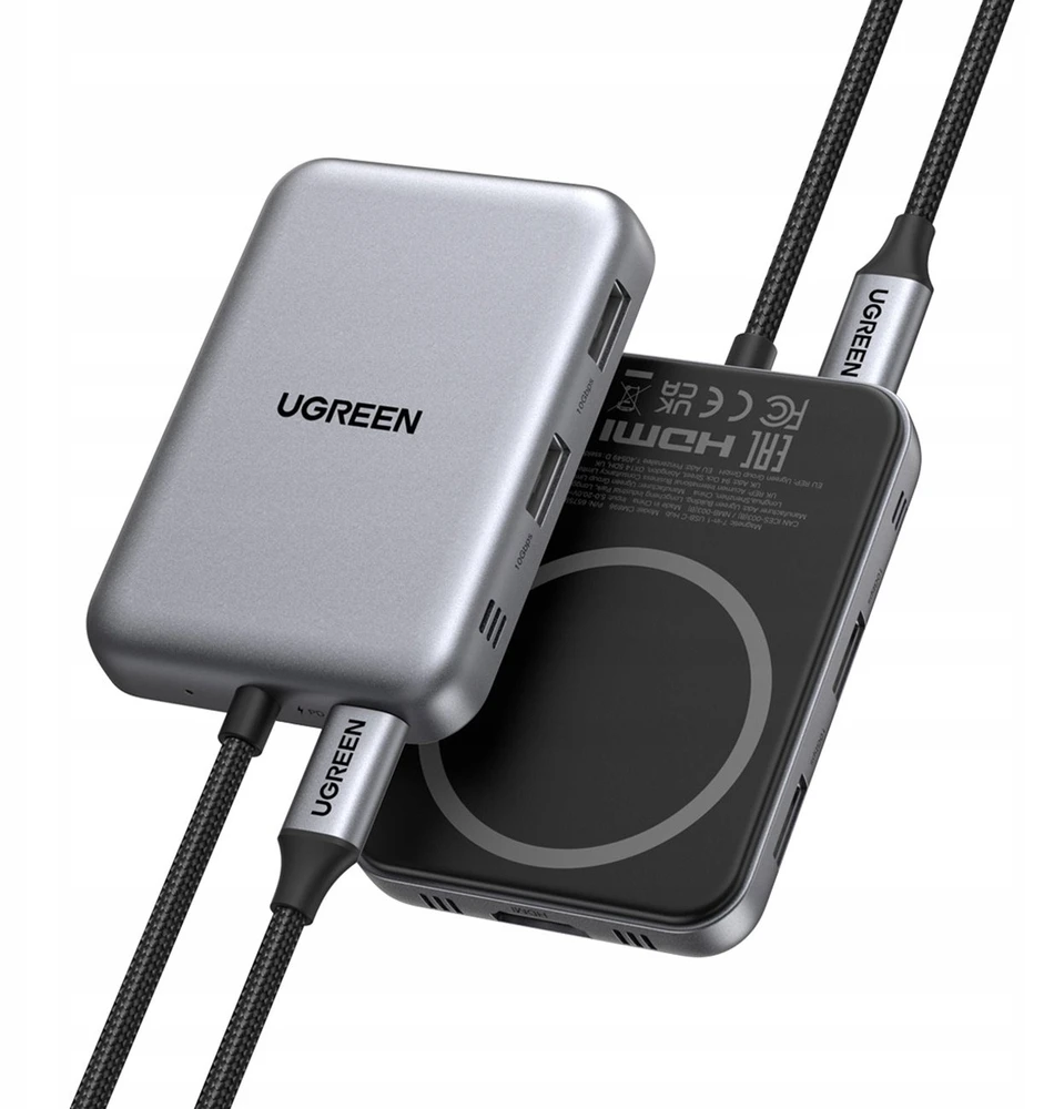Jungčių stotelė 7in1 USB-C į USB-A, HDMI, Micro SD/SD Magsafe suderinamas laikiklis CM896 UGREEN