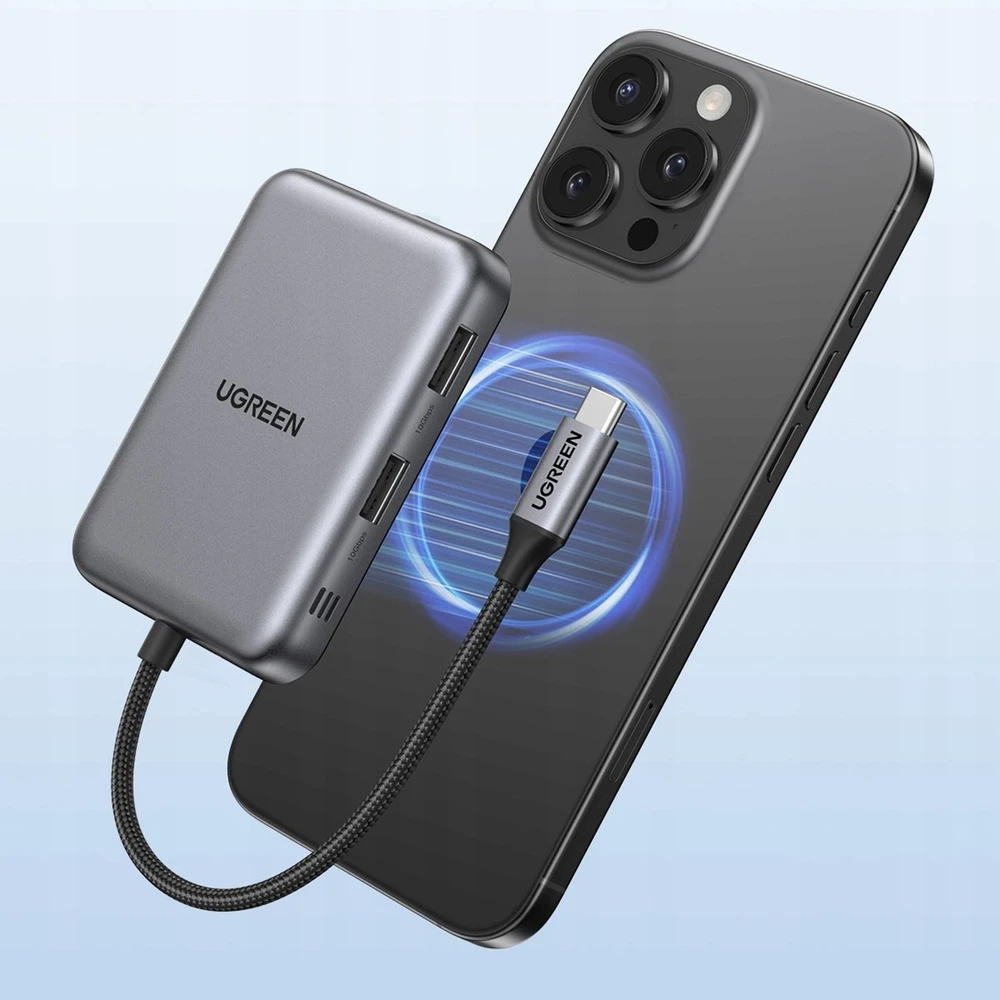 Jungčių stotelė 7in1 USB-C į USB-A, HDMI, Micro SD/SD Magsafe suderinamas laikiklis CM896 UGREEN