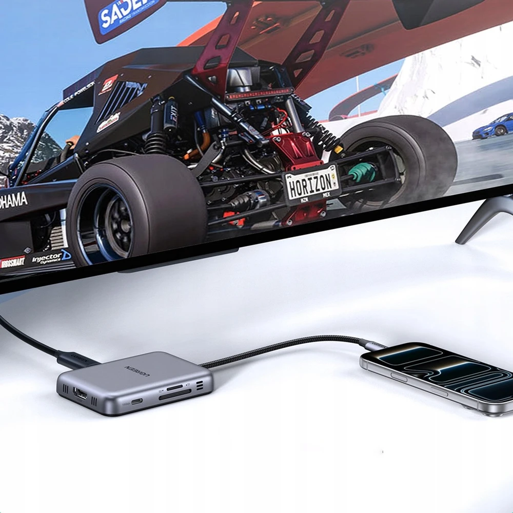 Jungčių stotelė 7in1 USB-C į USB-A, HDMI, Micro SD/SD Magsafe suderinamas laikiklis CM896 UGREEN