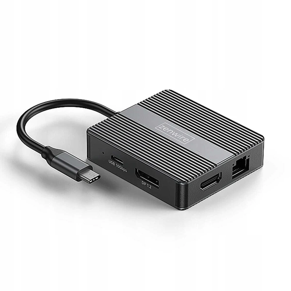 Zenwire 7w1 USB-C adapteris su šoninėmis jungtimis