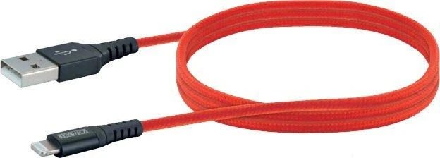 Schwaiger USB-A – žaibo kabelis, 1,2 m raudonas (LPRO410501)