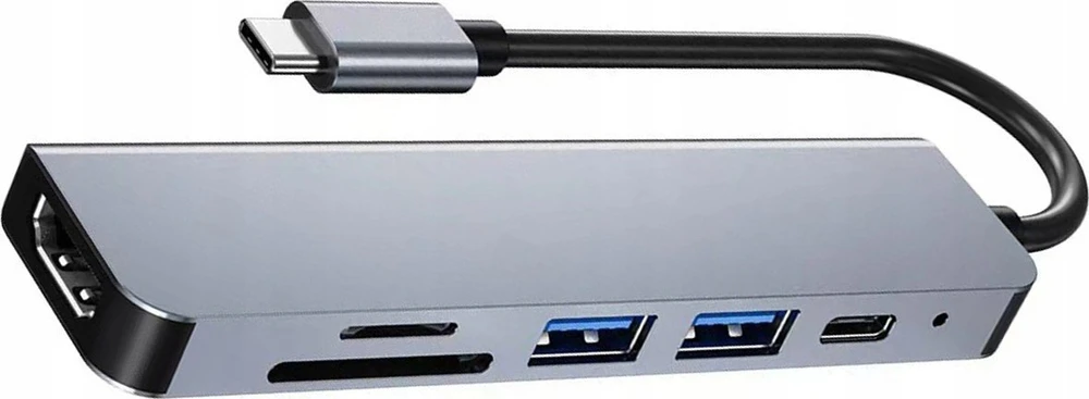 USB stebulės 6 viename USB stebulės skirstytuvas