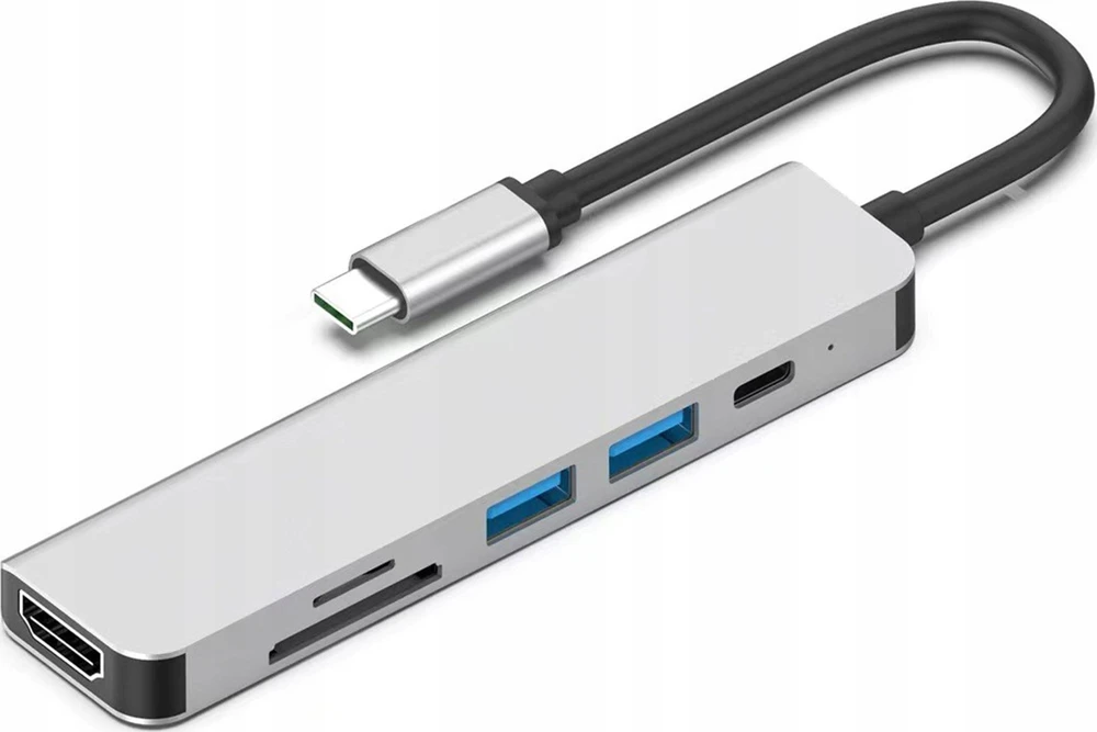 USB stebulės 6 viename USB stebulės skirstytuvas