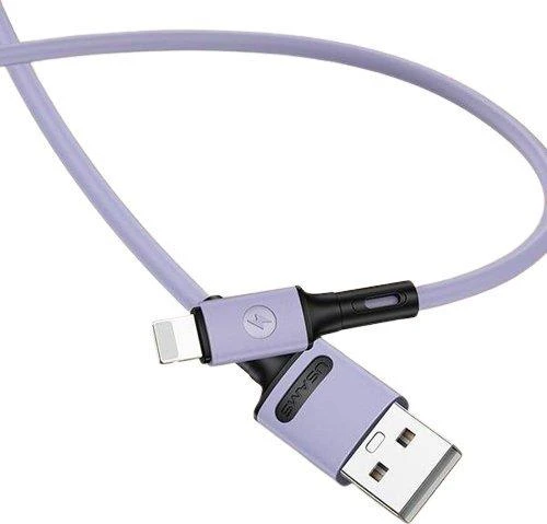 USAMS U52 Lightning 2A greito įkrovimo kabelis 1m violetinis SJ434USB04 (US-SJ434)