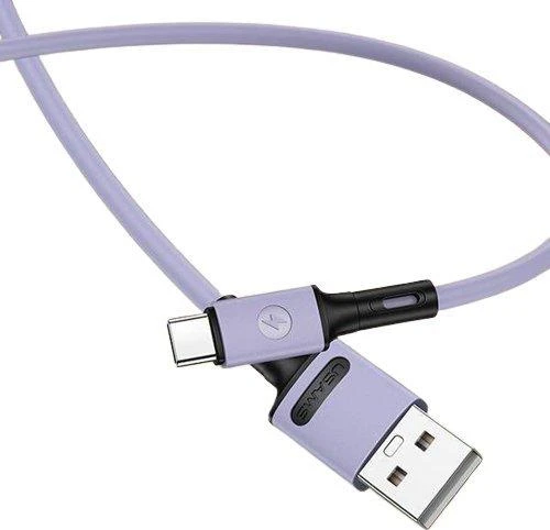 USAMS U52 USB-C 2A Fast Charge Kabelis 1m violetinės spalvos SJ436USB04 (US-SJ436)