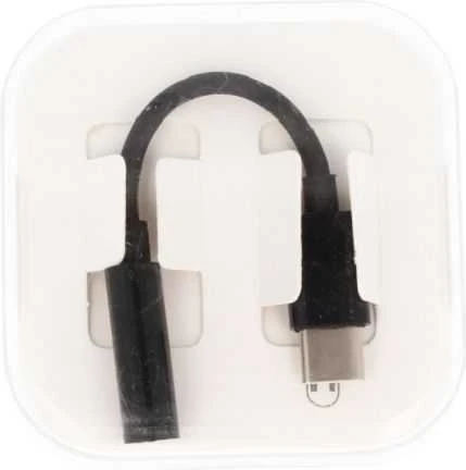 OEM adapteris AUX C tipo (vyras) - 3,5 mm lizdas (moteris) dėžutė juodas [DAC]