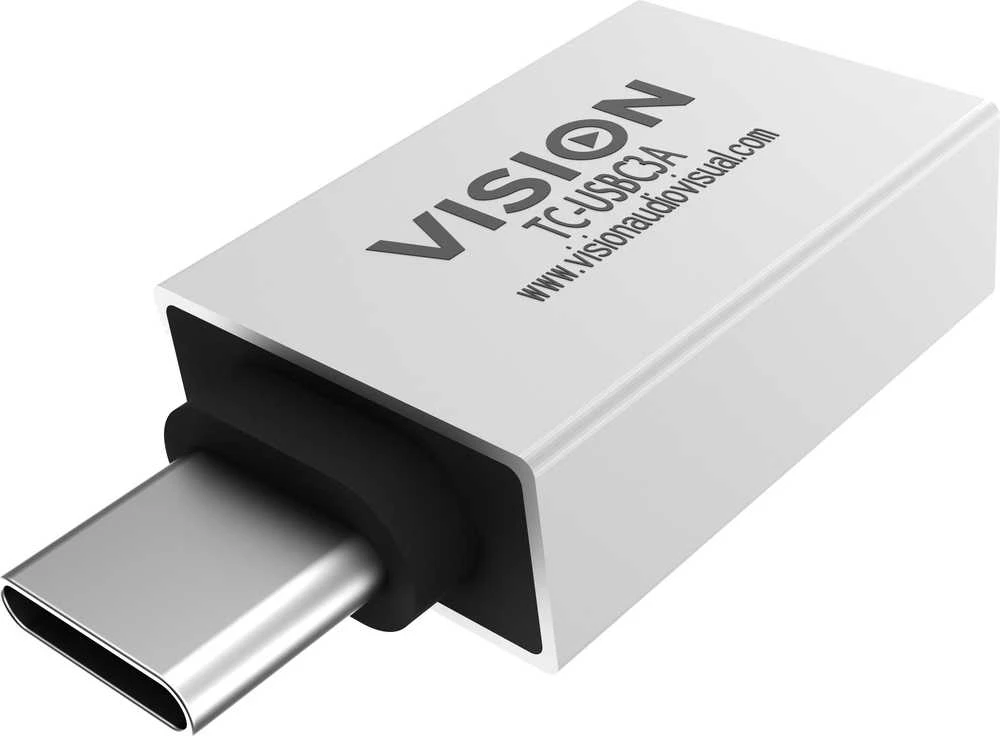 USB-C adapteris Vision TC-USBC3A su prekės ženklo logotipu