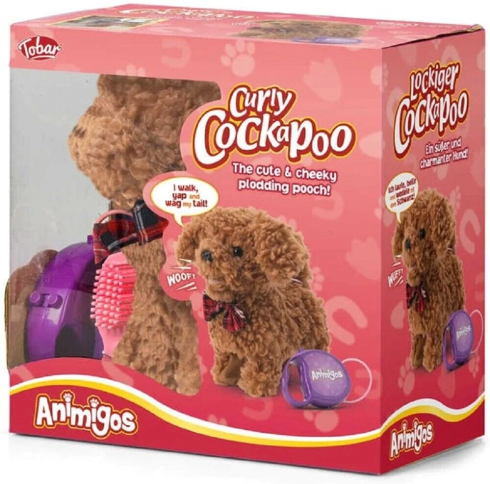Usorteret Animigos Interactive Skirtas garbanotiems plaukams Cockapoo toy dog 18m+