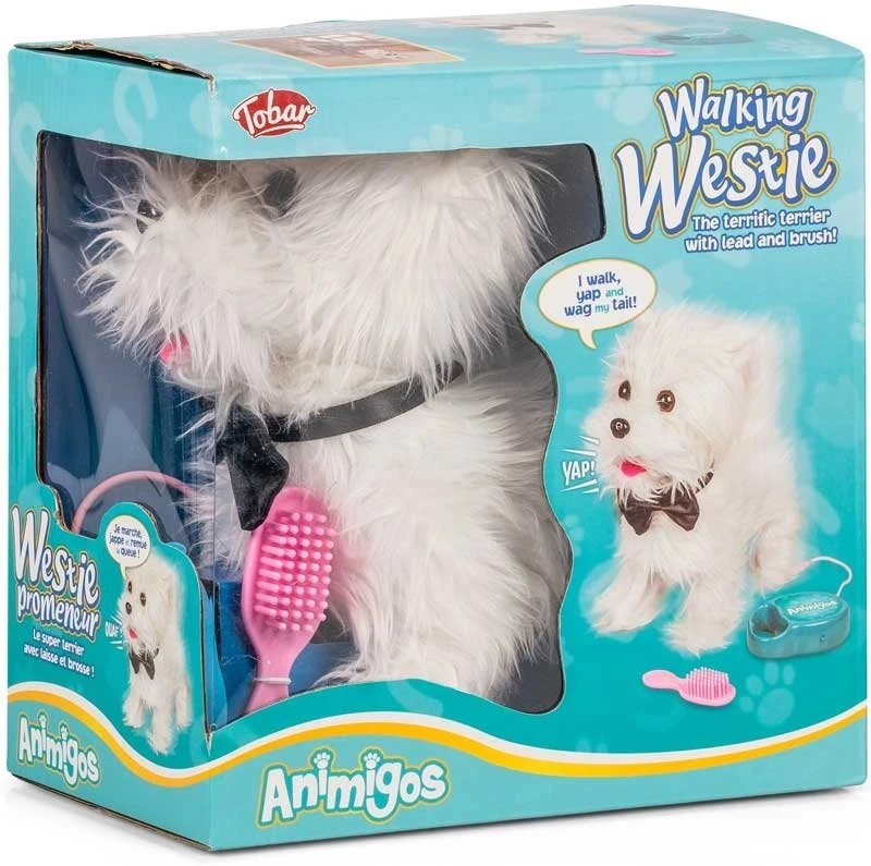 Usorteret Animigos Interactive Walking Westie dog